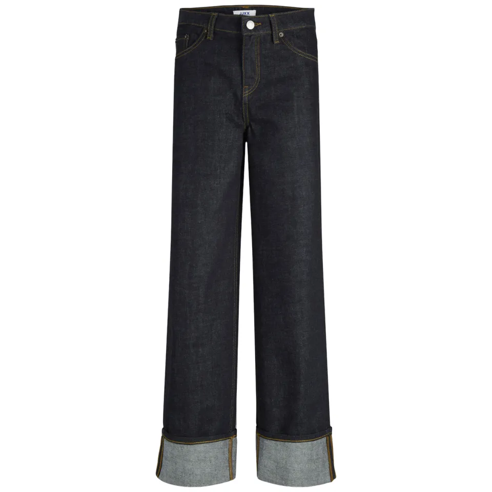 JJXX GIRL JXTOKYO regular fit wide leg jeans - donkerblauw, foto 2
