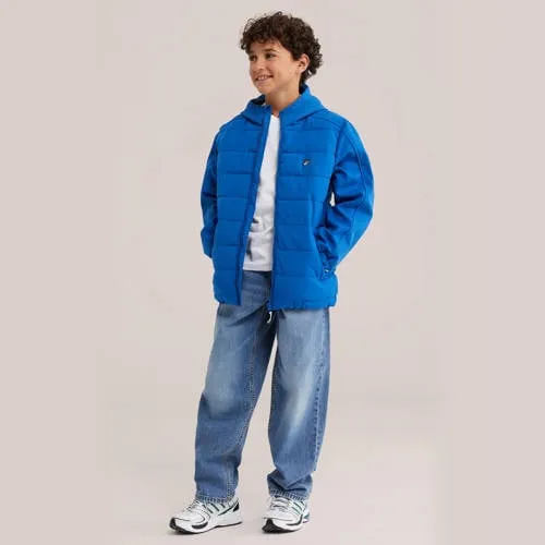 WE Fashion softshell jas blauw, foto 4
