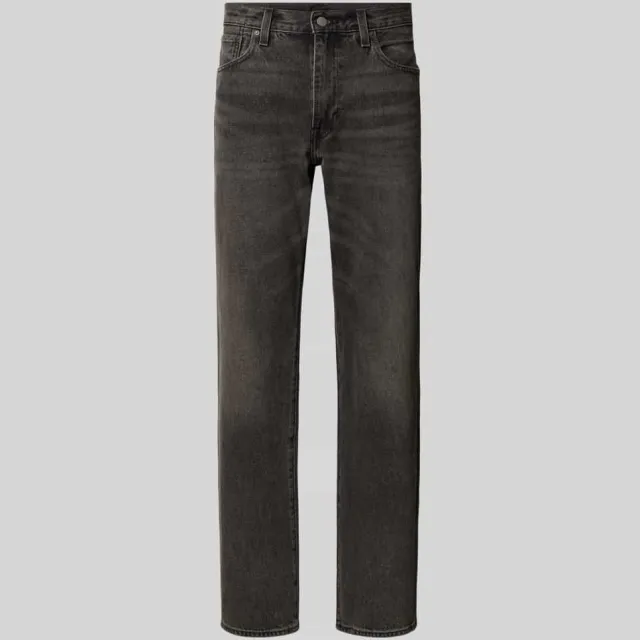 Levi's Relaxed straight fit jeans met steekzakken, model '555®' donkergrijs, foto 2