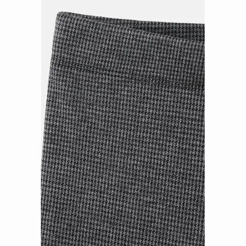 Mango flared geruite legging antraciet, foto 5