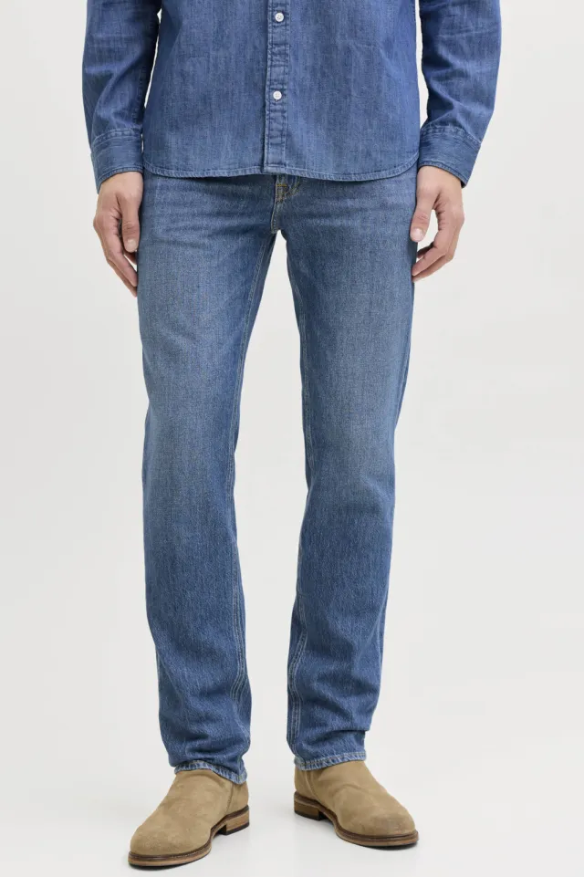 Jack & Jones JEANS INTELLIGENCE JJICLARK JJORIGINAL regular fit jeans mid blue 415 Mid Blue