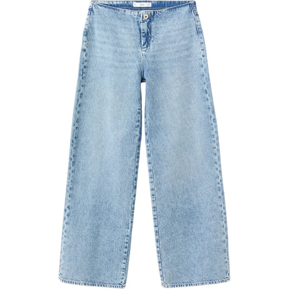 Mango TEEN wide leg jeans - lichtblauw, foto 3