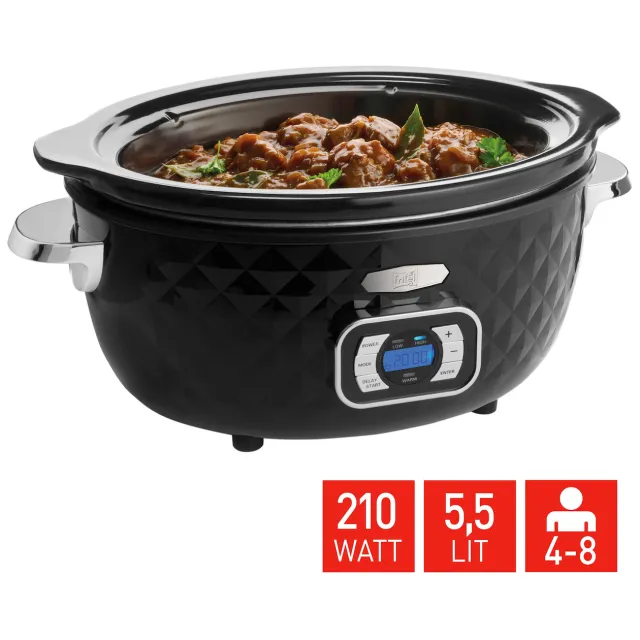 Fritel SC 2395 slowcooker zwart, foto 2