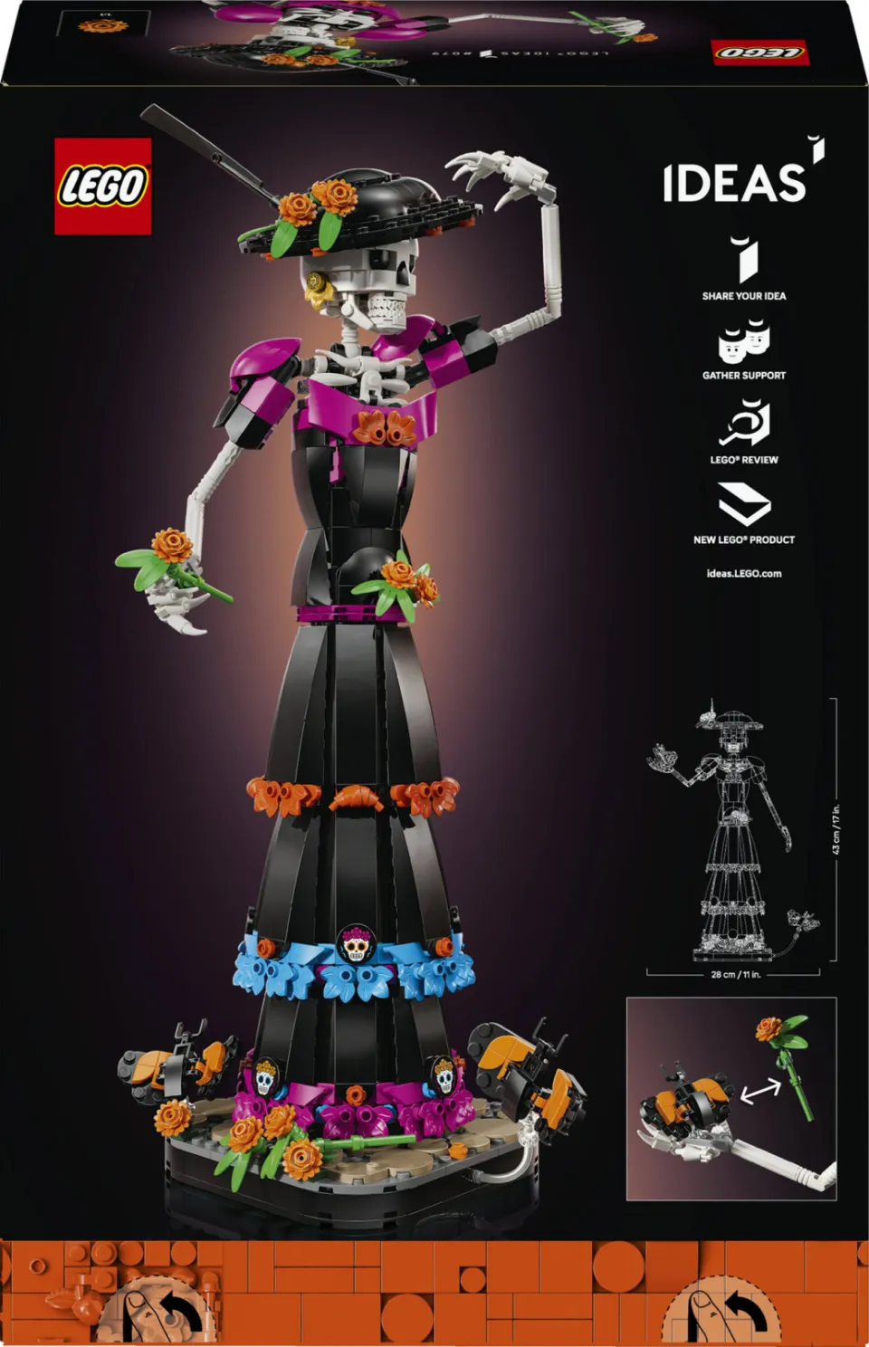 Lego IDEAS La Catrina Figuur Bouwpakket 21372, foto 2