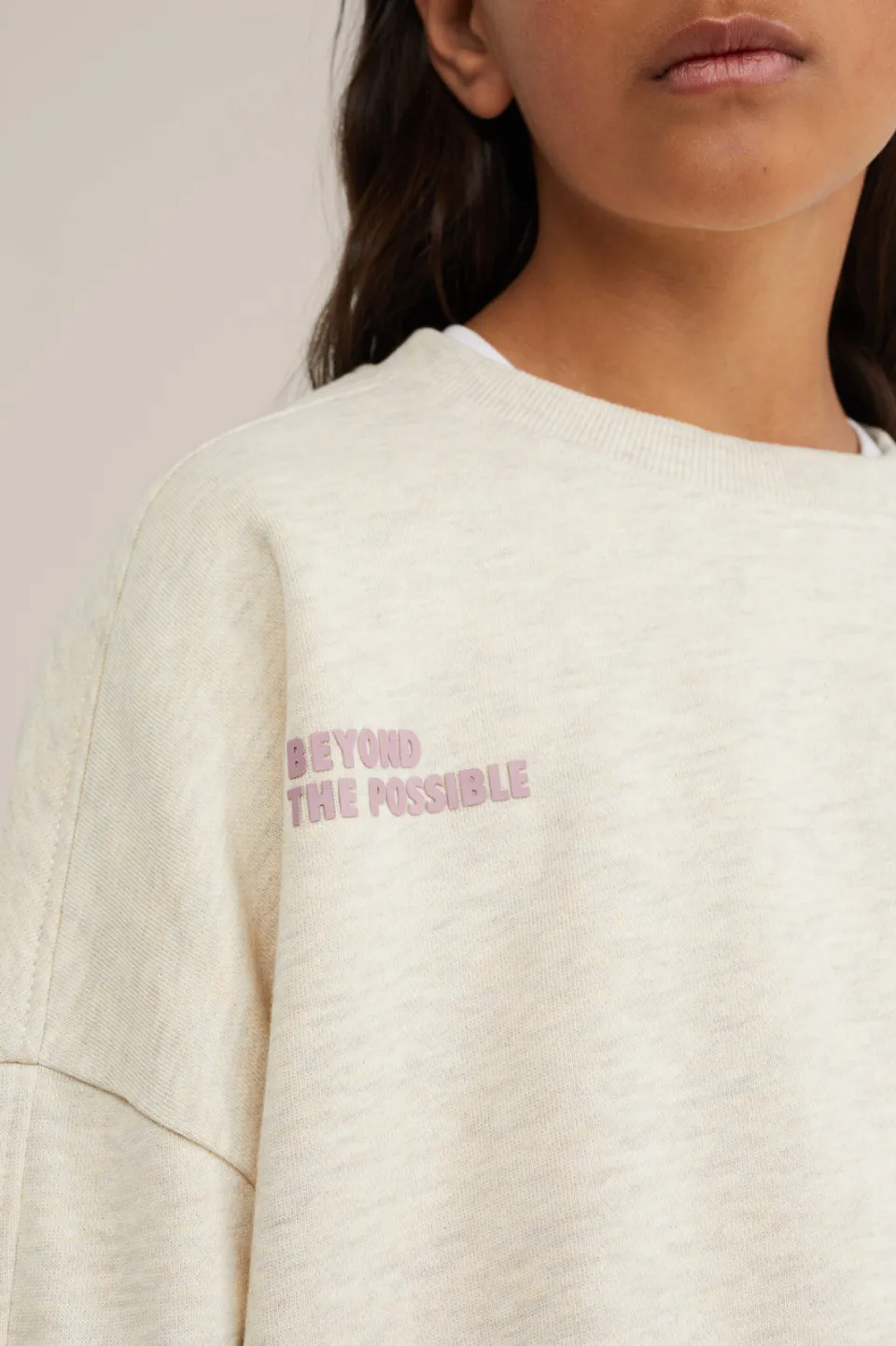 WE Fashion sweater met tekst - beige, foto 7