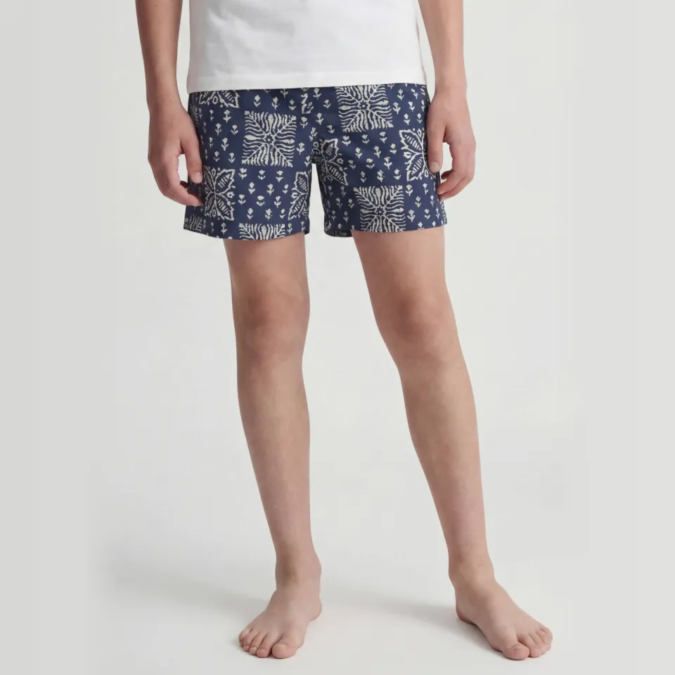Jack & Jones JUNIOR zwemshort blauw Blauw/offwhite