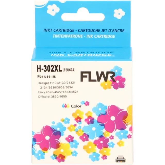 FLWR HP 302XL kleur (Huismerk (remanufactured))
