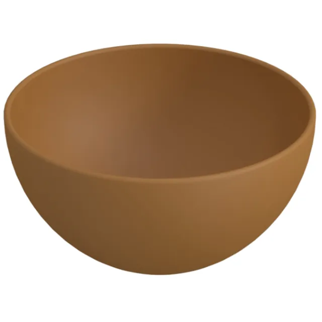 Boss & Wessing Waskom BWS Caadop Rond 24 cm Keramiek Tabak Bruin