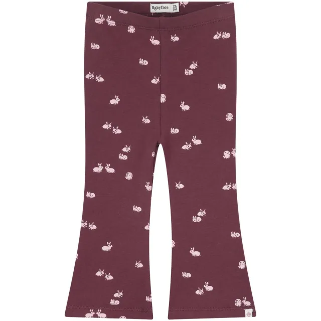 Babyface flared broek met print bordeauxrood, foto 2