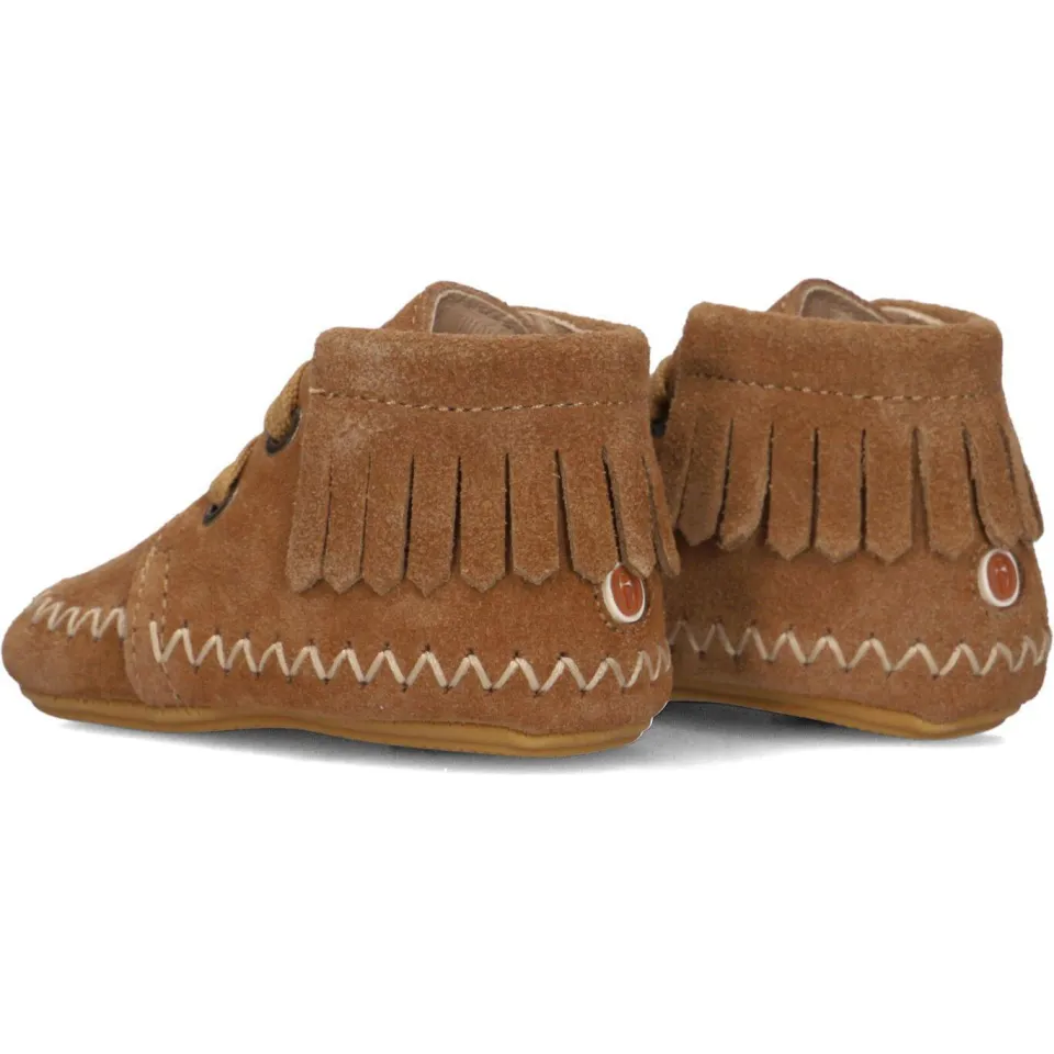 Shoesme Babyproof Veterboots Meisjes Cognac, foto 4