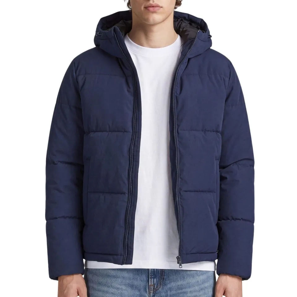 Jack & Jones Galaxy puffer winterjas donkerblauw sky captain, foto 4