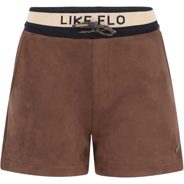 Like Flo imitatieleren short bruin, foto 2