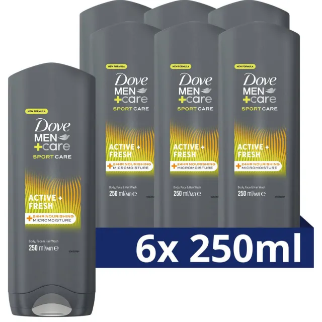 Dove Men+Care Sport Care Active+Fresh 3-in-1 douchegel, foto 2