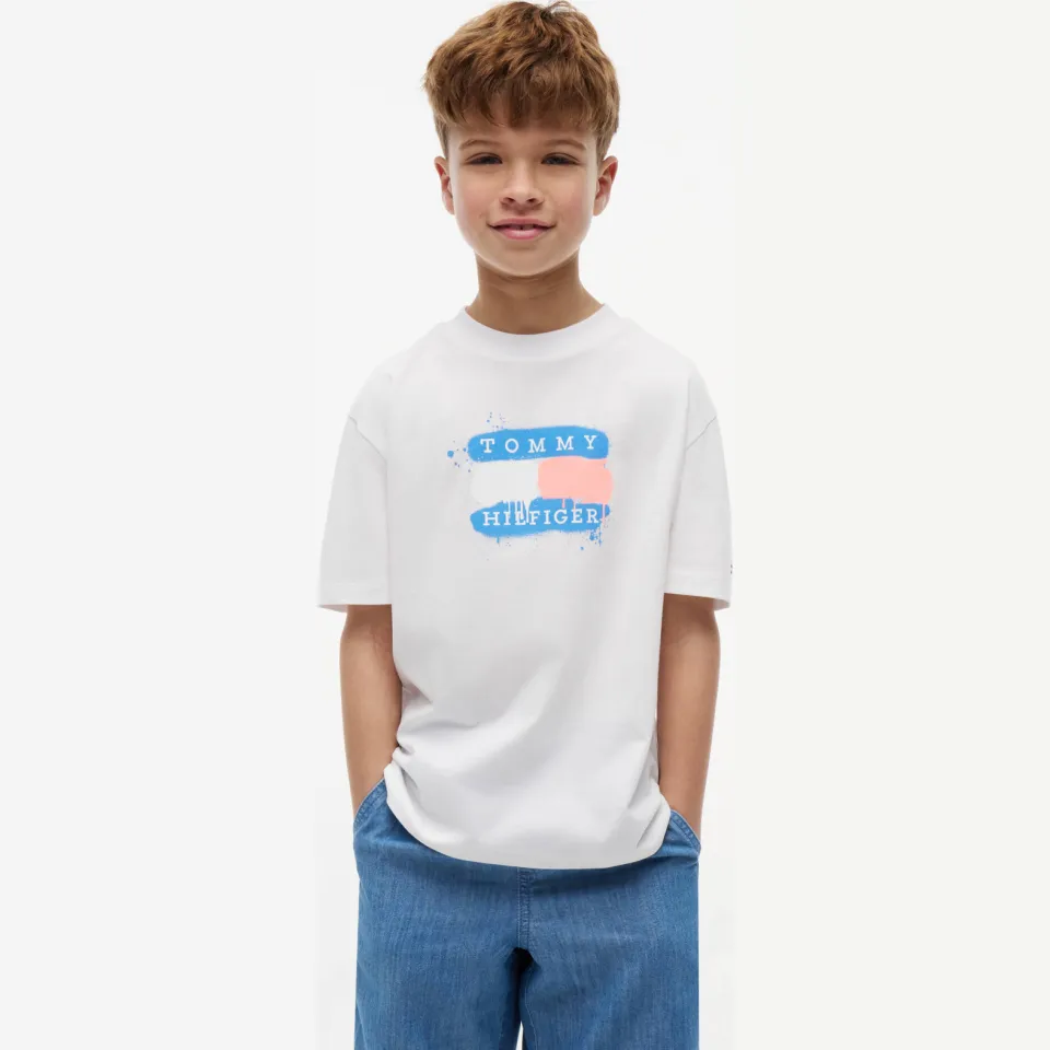 Tommy Hilfiger t-shirt met logo wit, foto 5