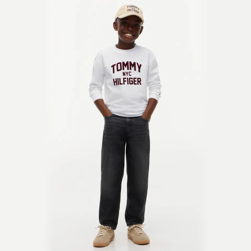 Tommy Hilfiger longsleeve met logo wit