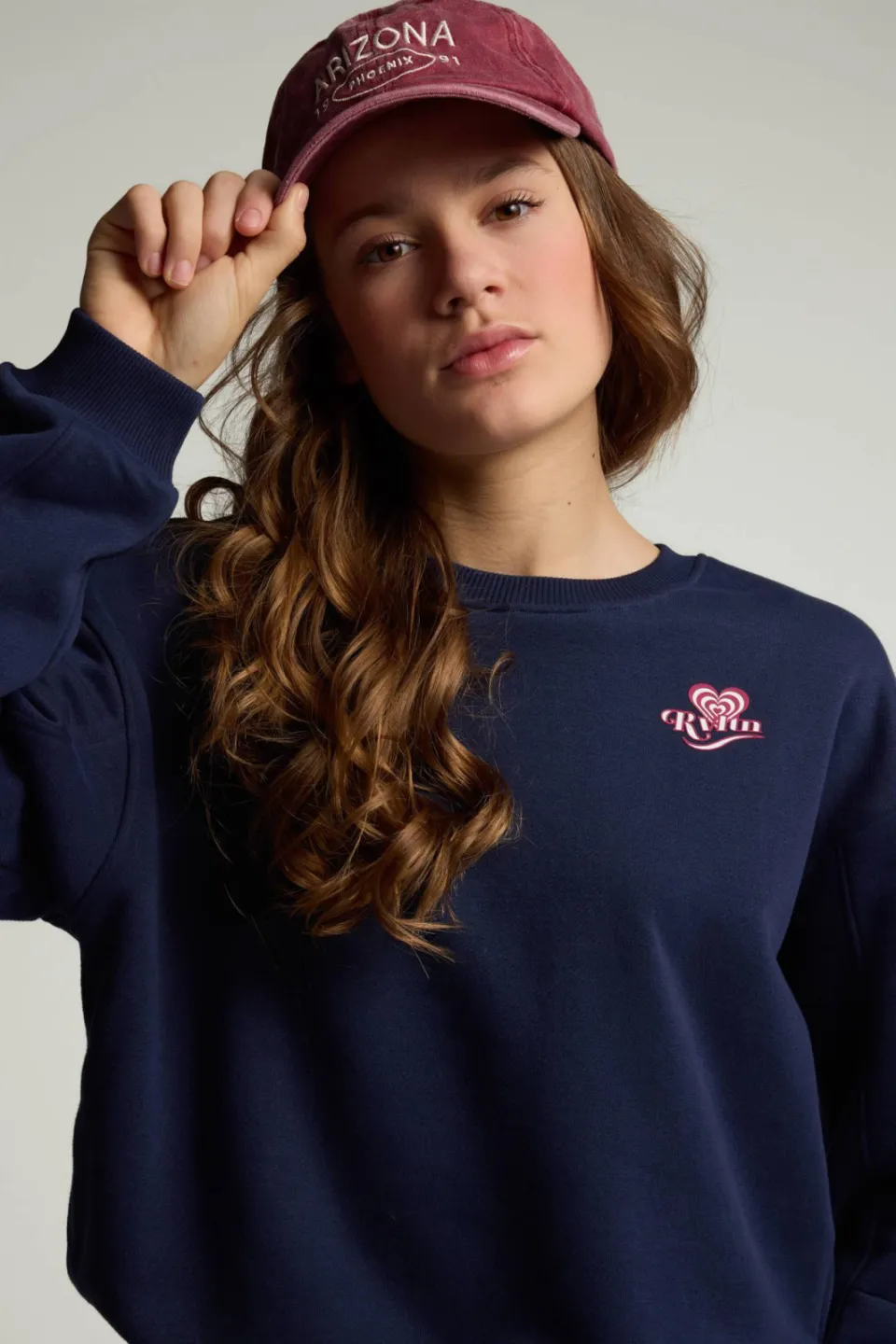 LOOXS 10sixteen rechtvallende sweater met backprint - donkerblauw, foto 7