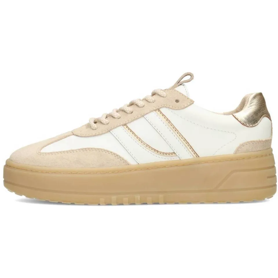 Poelman Anemone leren sneakers beige/ecru, foto 2