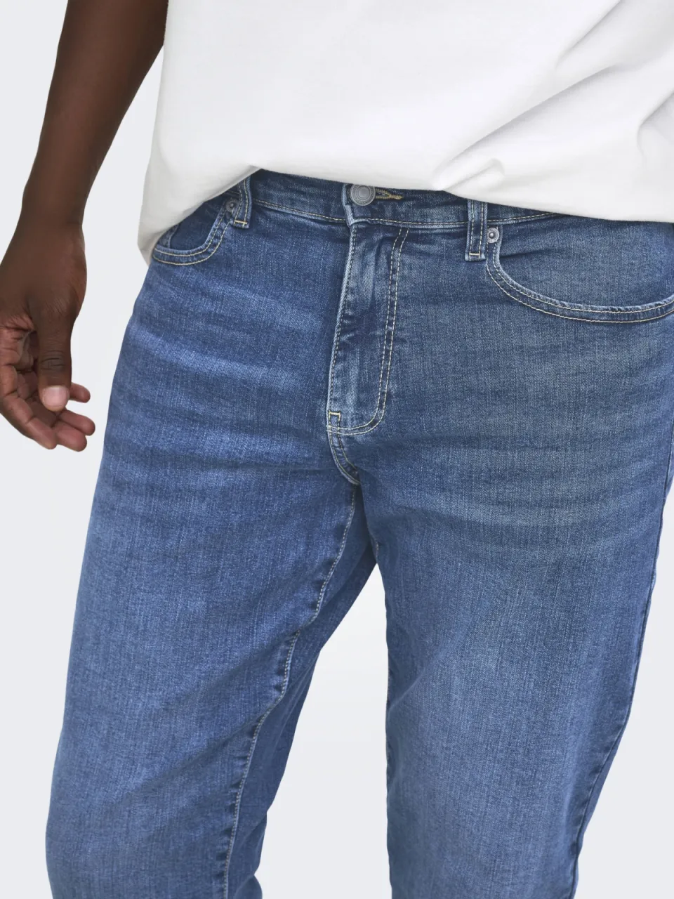 Only & Sons ONSWEFT regular fit jeans - mediumblauw, foto 5