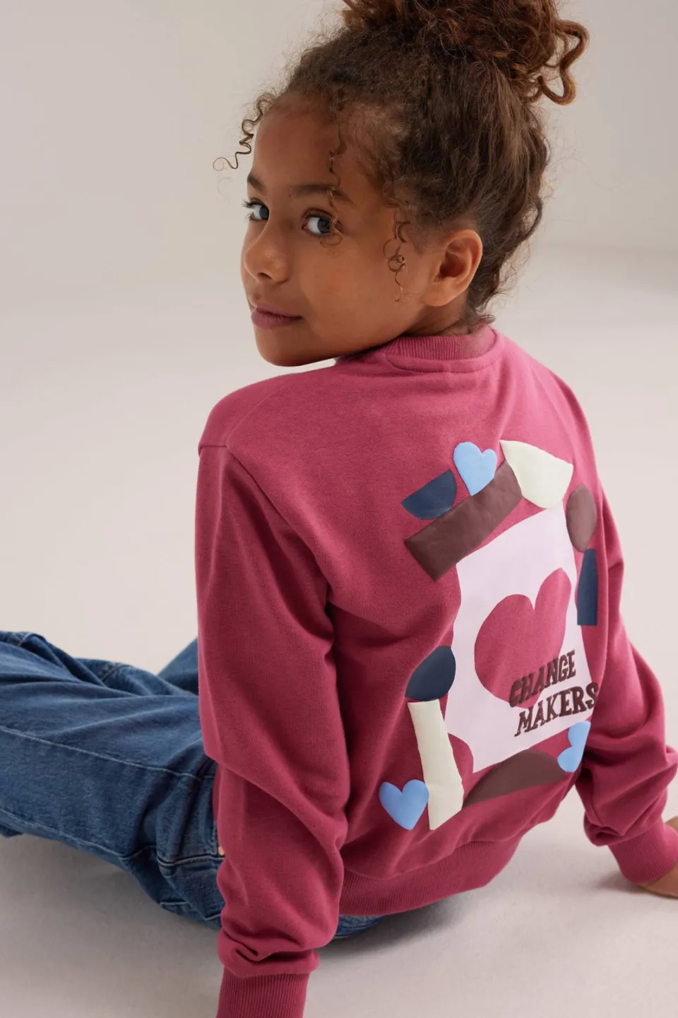 WE Fashion sweater met backprint - roze, foto 5