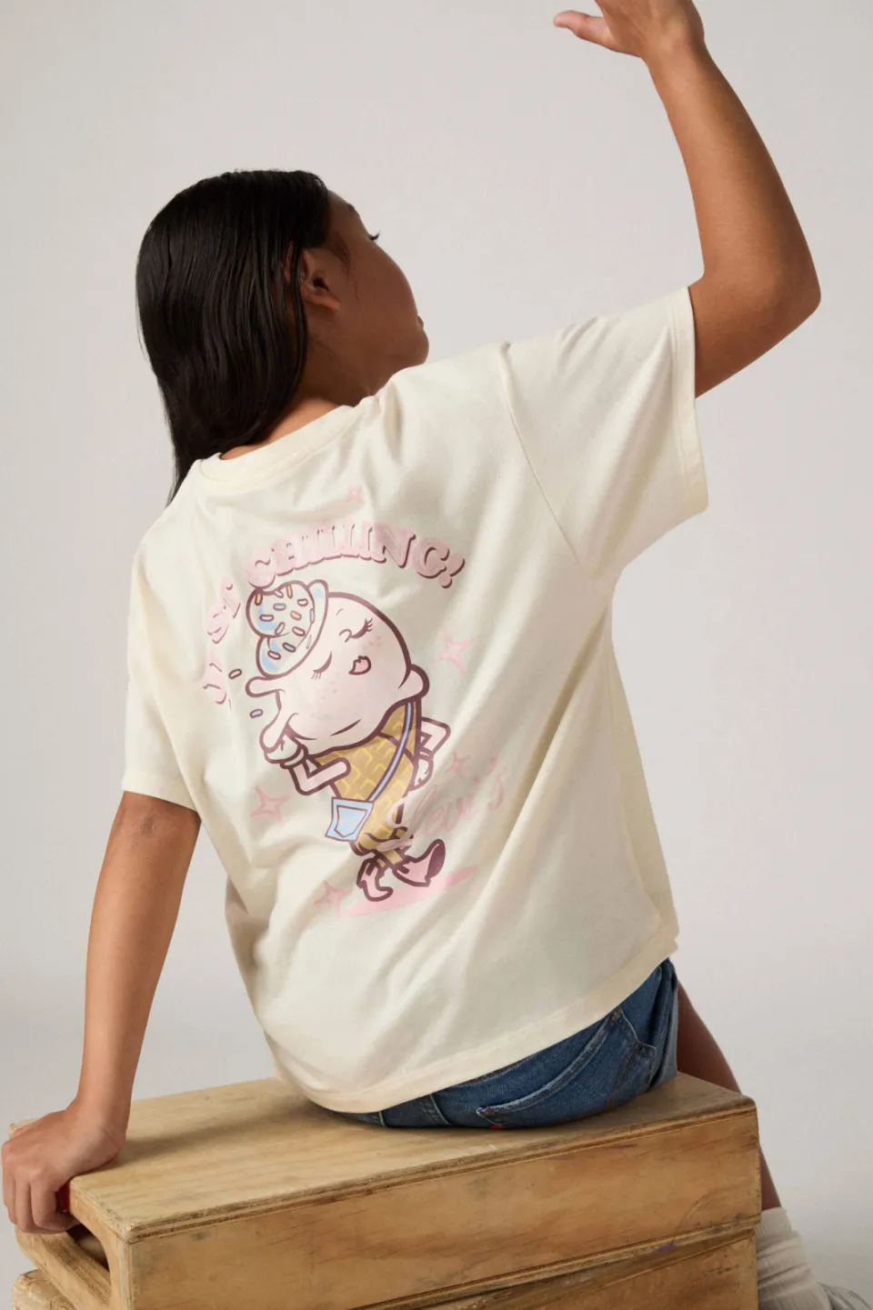 Levi's T-shirt ecru, foto 6