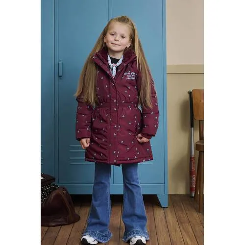 Z8 Arieke winterjas donkerrood donkerrood/blauw, foto 4