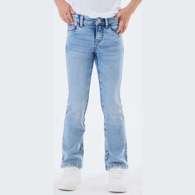 NAME IT KIDS bootcut fit jeans NKFPOLLY light blue denim, foto 4