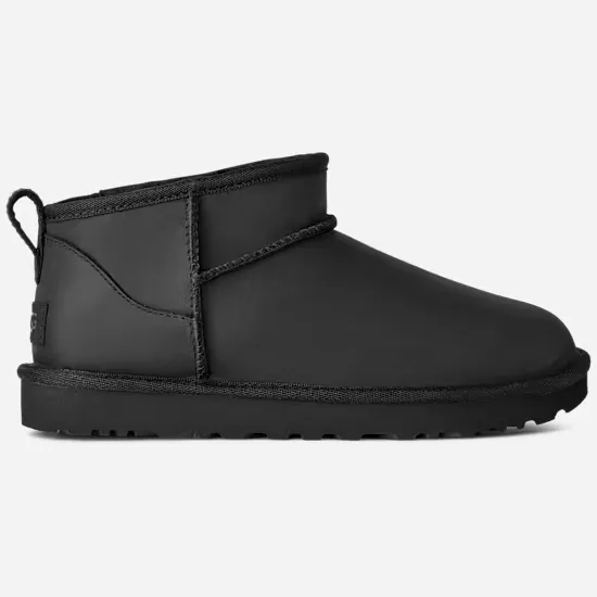Ugg Classic Ultra Mini leren laars zwart Black
