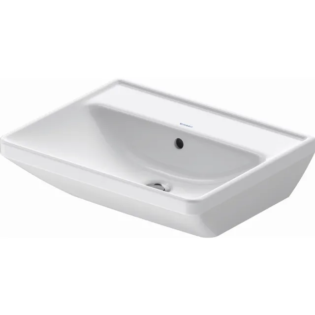 Duravit Wastafel Duravit D-Neo Met Overloop Kraanvlak 1 Kraangat 60 cm Hoogglans Wit
