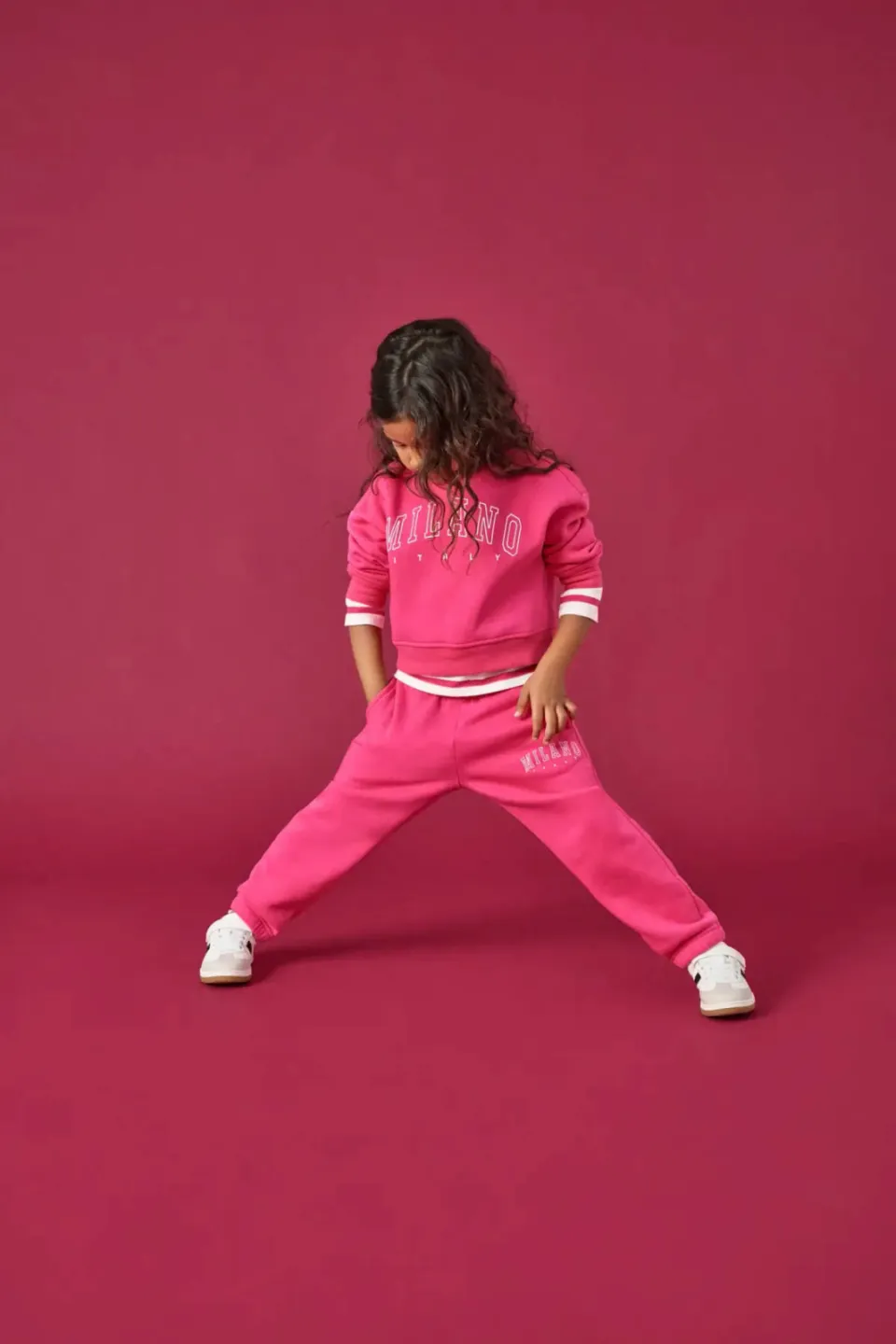 KIDS ONLY MINI rechtvallende sweater met tekst - roze, foto 4