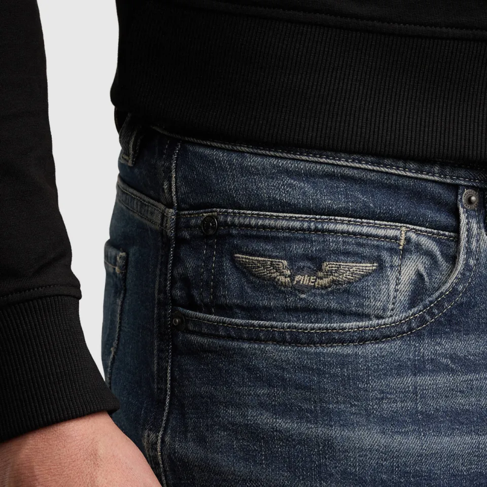 PME Legend WINGLOAD relaxed fit straight leg jeans - true dark indigo, foto 6
