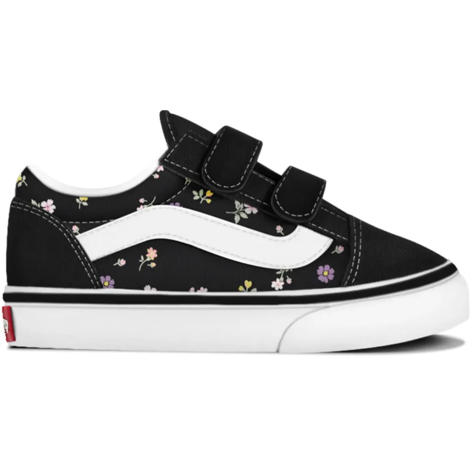 Vans Old Skool V gebloemde sneakers zwart, foto 2