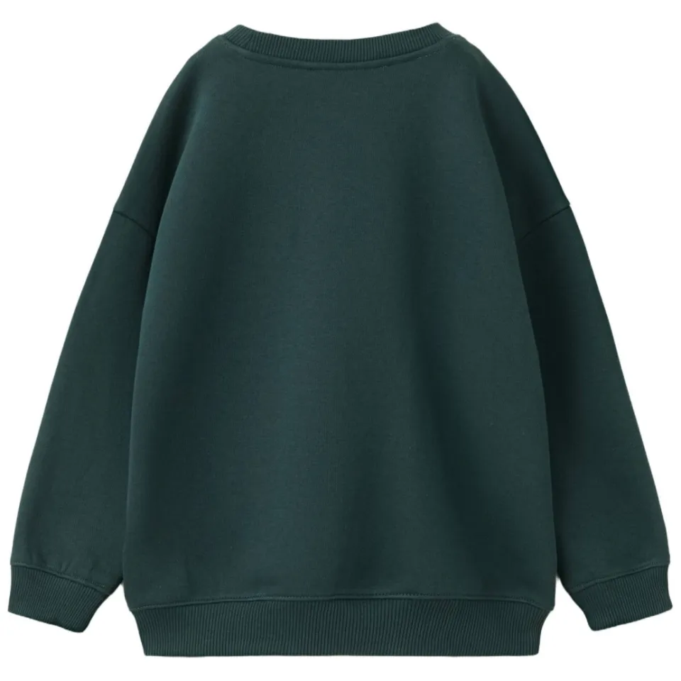 Mango Kids rechtvallende sweater - donkergroen, foto 2