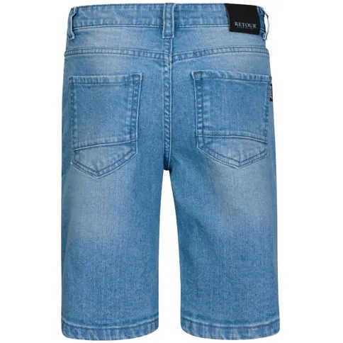 Retour Jeans loose short jeansshort lichtblauw 5012 light blue vintage denim, foto 2