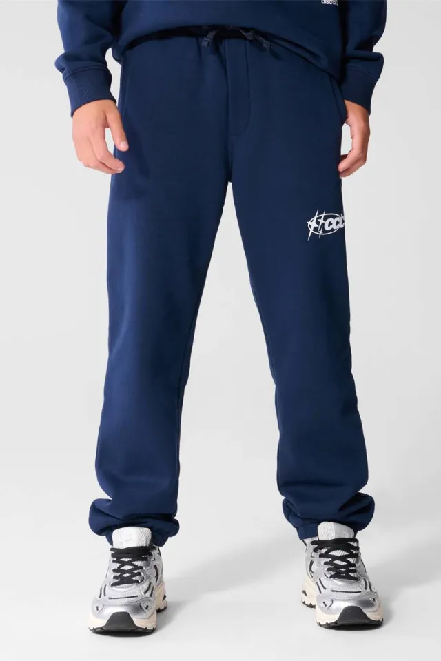 Shoeby joggingbroek met tekst donkerblauw, foto 5