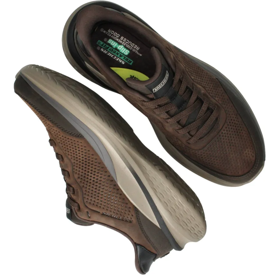 Skechers Slip-Ins Slade 2.0 sneakers bruin, foto 4