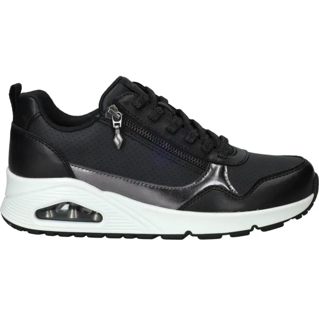 Skechers Uno Metallic Sliders sneakers zwart