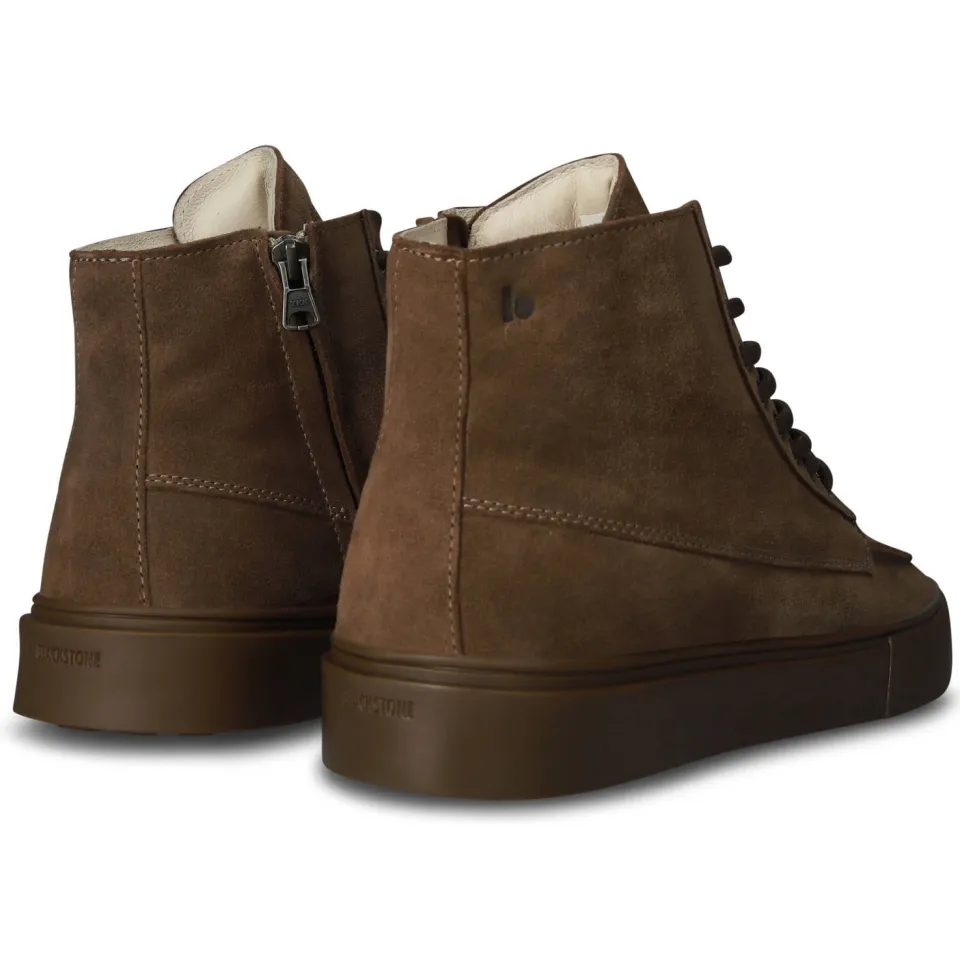 Blackstone Ruby Eero - Zipper - Walnut - Suede sneaker (high) brown, foto 2