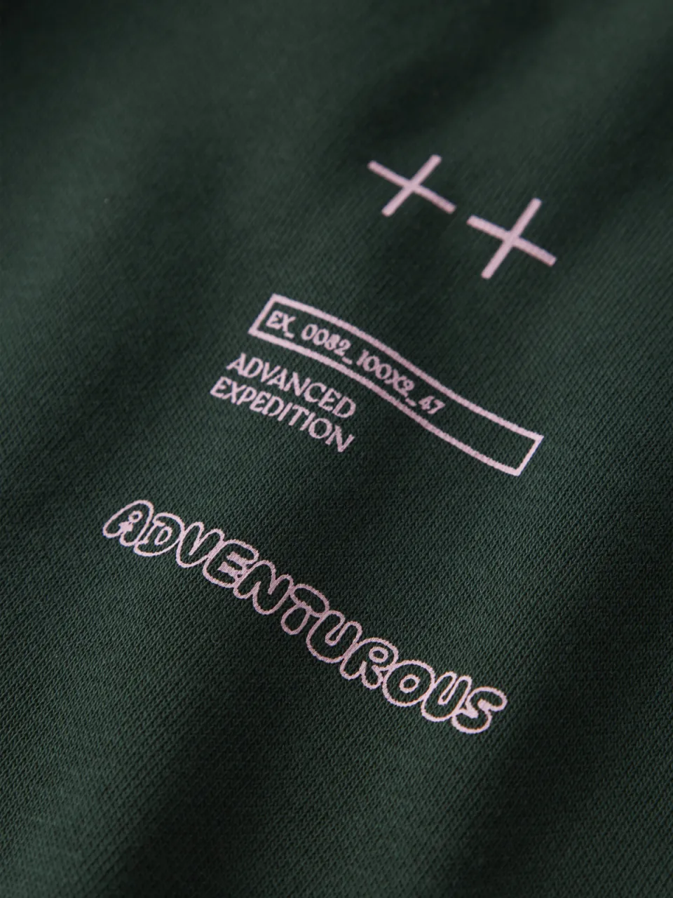 NAME IT KIDS sweater met tekst - donkergroen/roze, foto 4