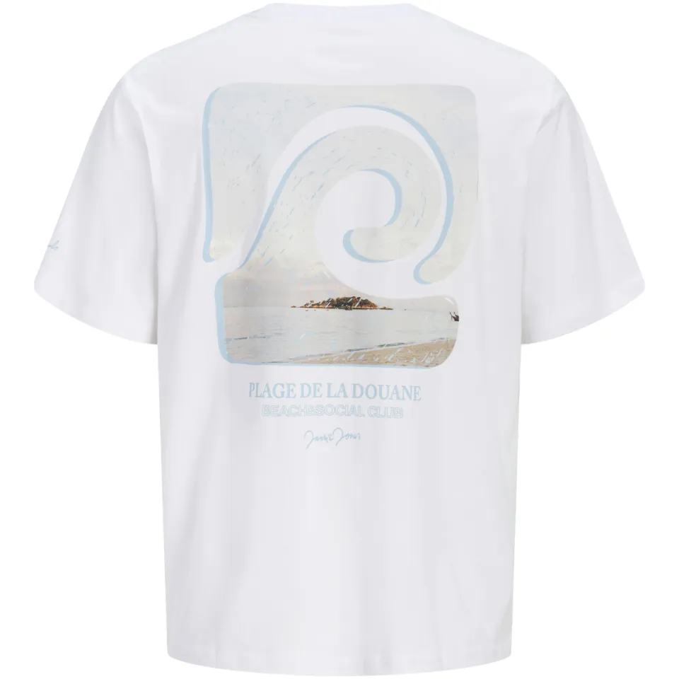 Jack & Jones t-shirt met backprint wit, foto 3