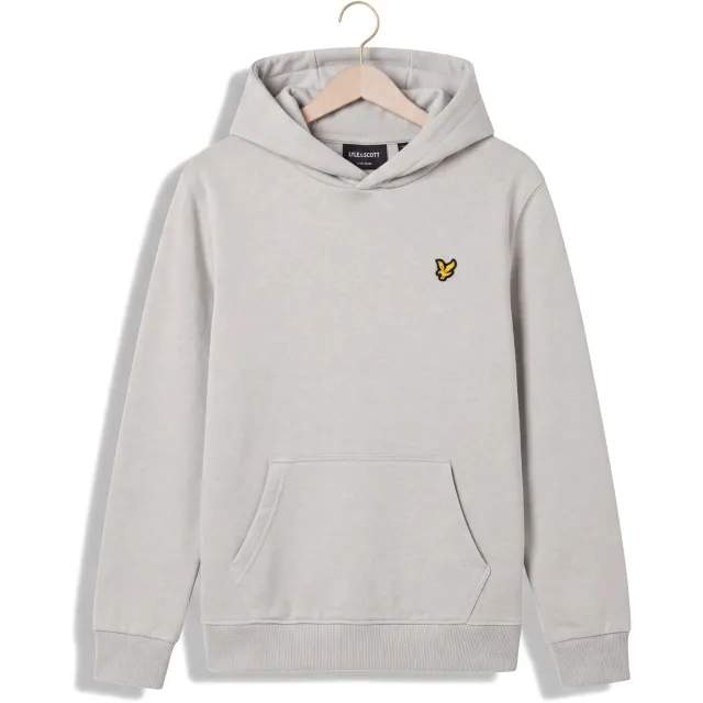 Lyle & Scott Jongens Truien & Vesten Brush Back Pullover Hoodie - Lichtgrijs