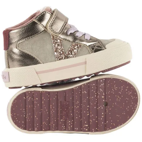 Victoria sneakers met glitters - goud, foto 3