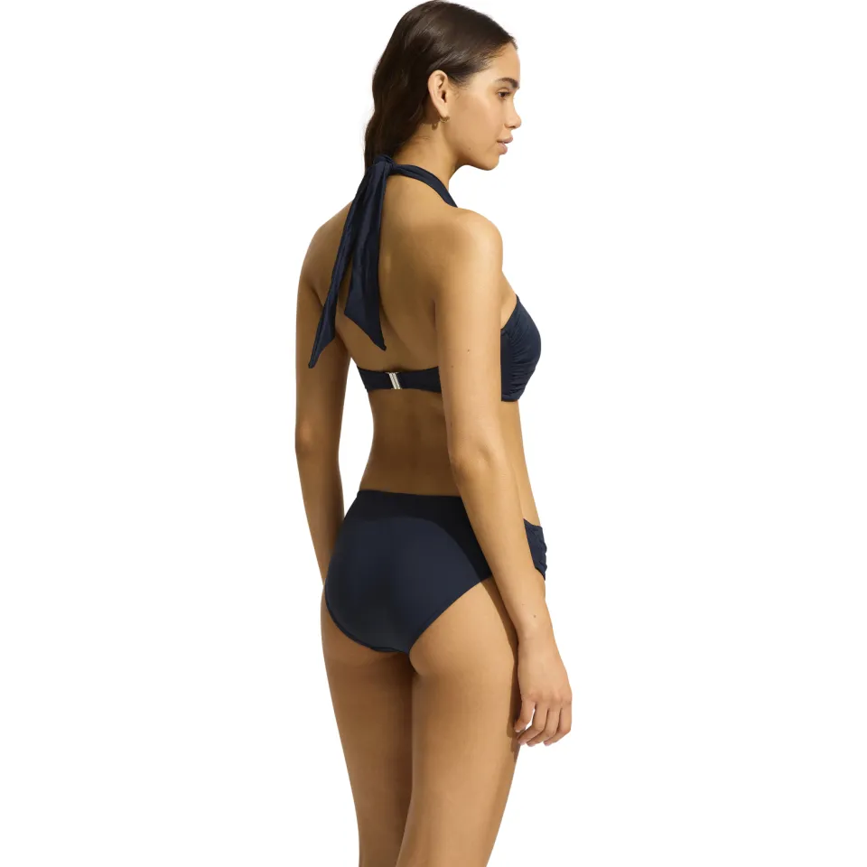 Seafolly bandeau bikinitop donkerblauw blauw, foto 4