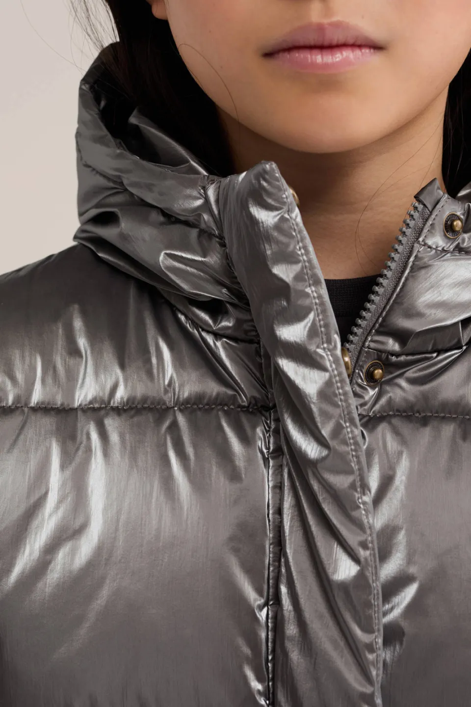 WE Fashion gewatteerde jas zilver, foto 8