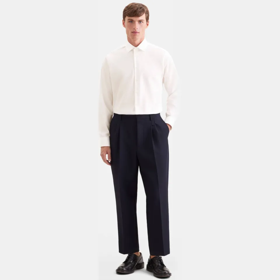 Seidensticker slim fit strijkvrij overhemd ecru, foto 6