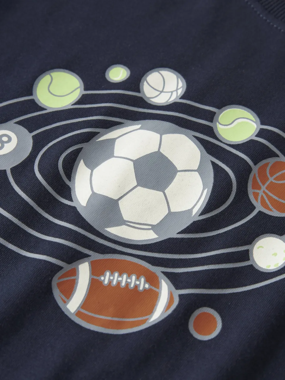 NAME IT longsleeve met voetbalprint donkerblauw, foto 4