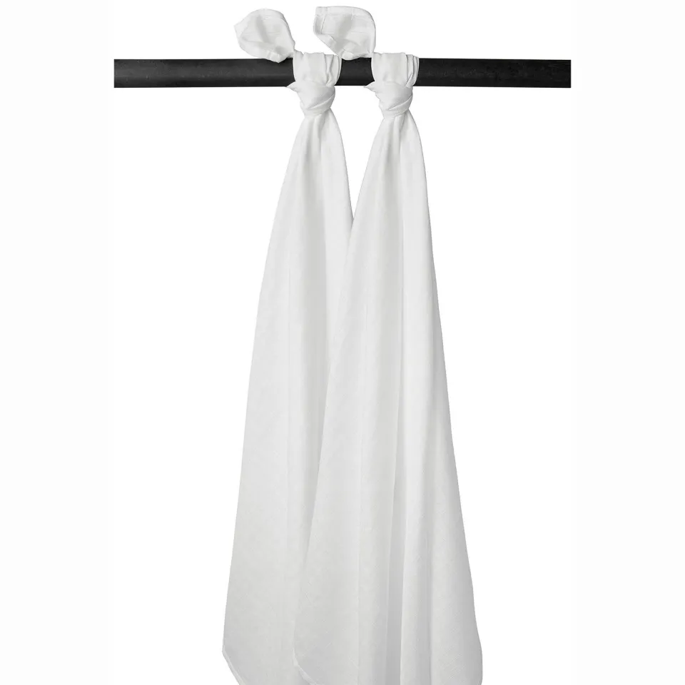 Meyco hydrofiele swaddle wit set van 2