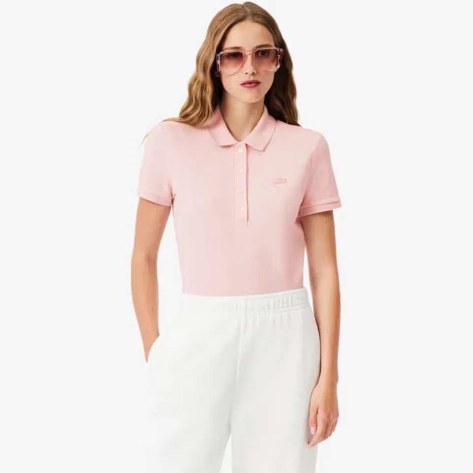 Lacoste PH5462 slim fit poloshirt roze