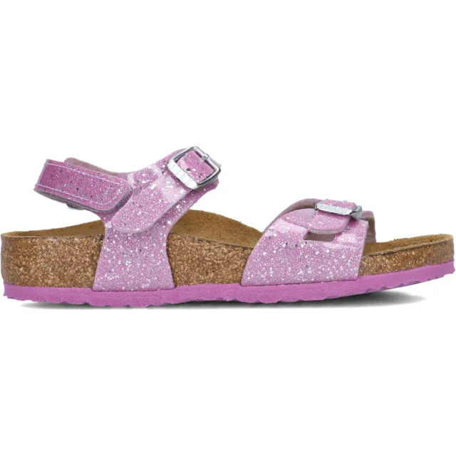 Birkenstock Rio AS sandalen roze Roze/Bruin