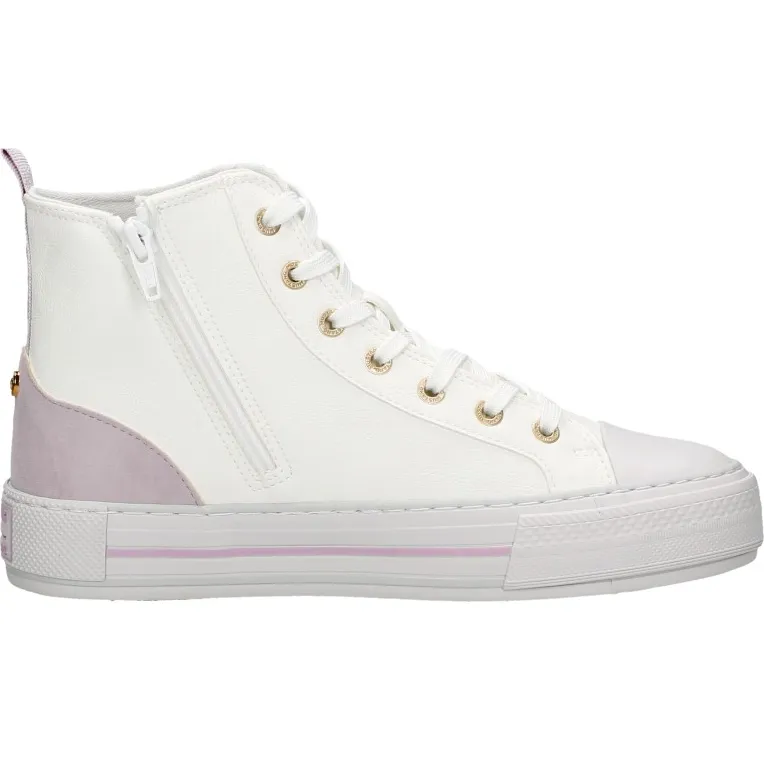 Mustang Veterschoenen Hoog Wit