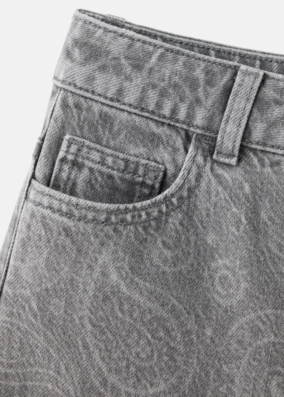 Mango Kids wide leg jeans met paisley - changeant grijs, foto 4